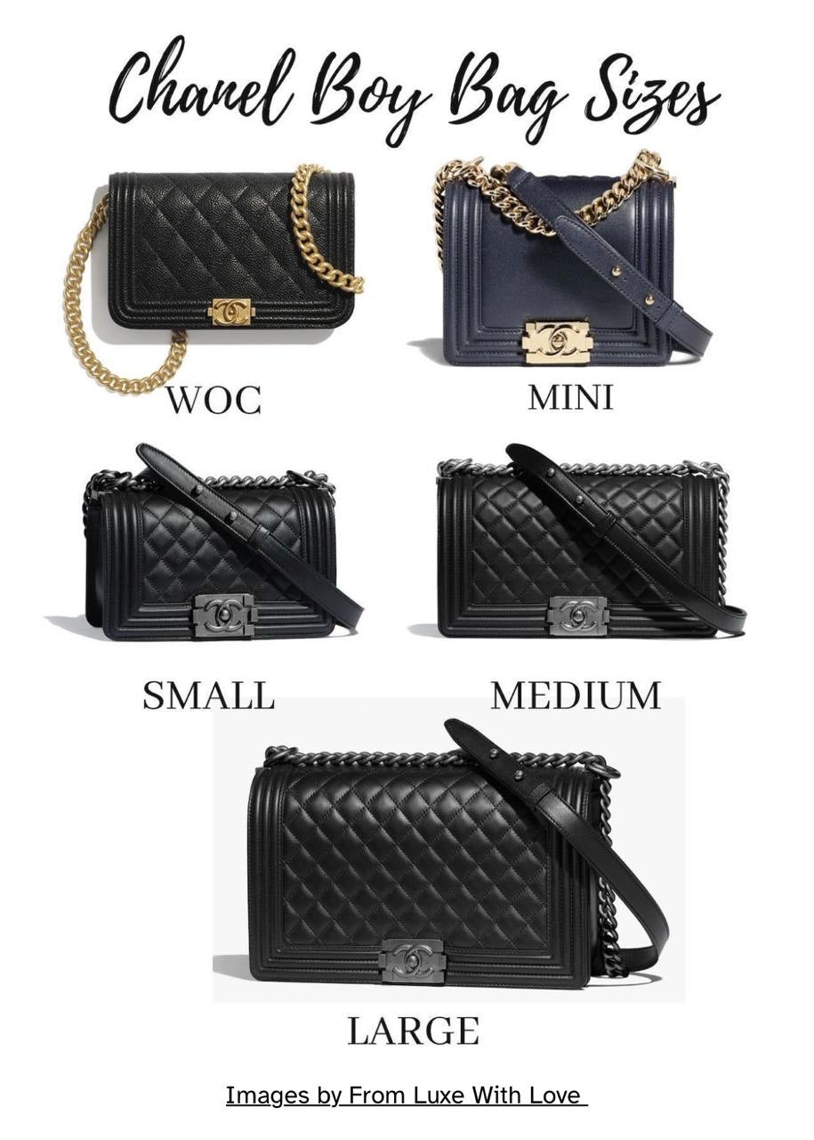 Beyond Dimensions: Decoding the Elegance in Various Sizes of the Chanel Boy Bag