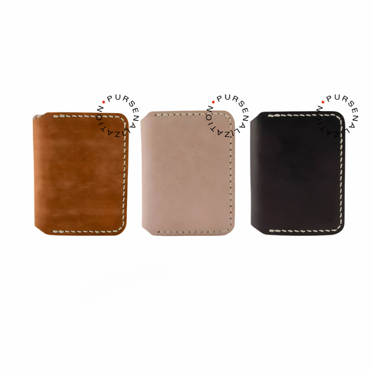 Folded Leather Card Holder